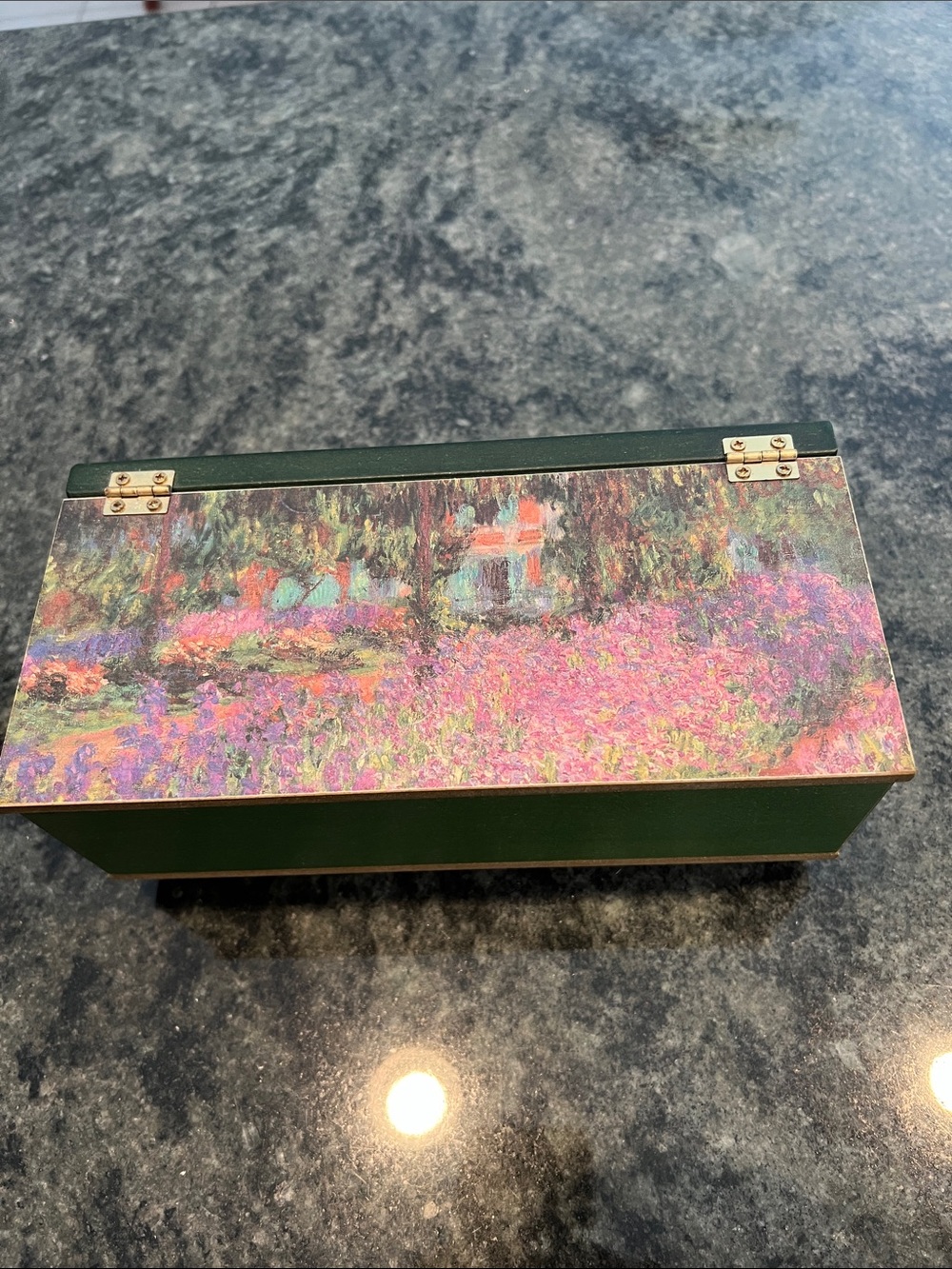 Floral Landscape Decorative Keepsake Box/tea box